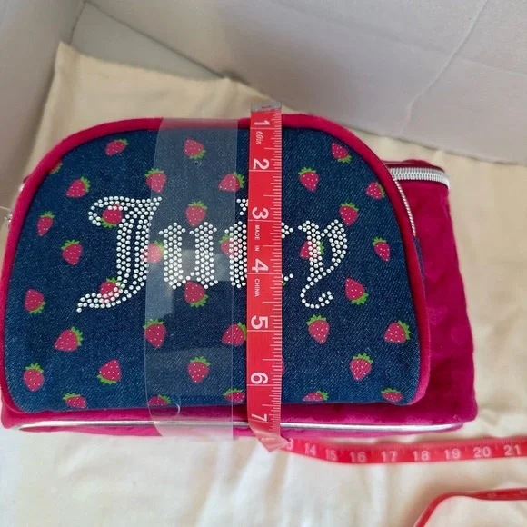 Juicy Couture Pink and Blue Travel Cosmetic Bags - Picture 10 of 10